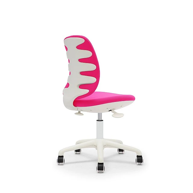 RFG Children’s chair Lucky White, damask, pink seat, pink backrest