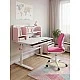RFG Children’s chair Lucky White, damask, pink seat, pink backrest