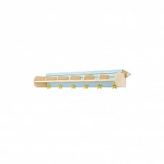 Nowa Szkola Pencil shelf, 134 x 26 x 21 cm, light blue
