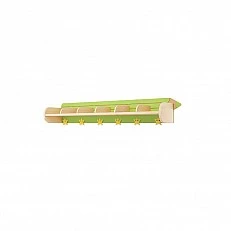 Nowa Szkola Pencil shelf, 134 x 26 x 21 cm, green