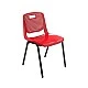RFG school chair Stilo 430 x 425 x 460 mm red grades 8-12