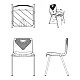 RFG school chair Stilo 430 x 425 x 460 mm red grades 8-12