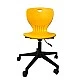 RFG Ученически стол Maxima Move Black, жълт, 2 броя в комплект