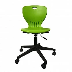 RFG school chair Maxima Move Black green set of 2