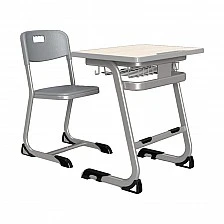 RFG Ergonomic Istudy School Desk and Chair, Gray Color, Class VIII to XII
