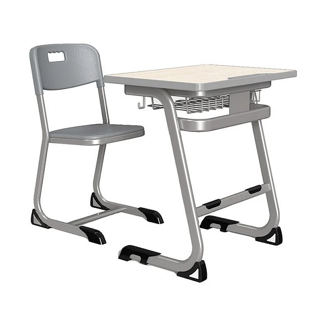 RFG Ergonomic Istudy School Desk and Chair, Gray Color, Class VIII to XII