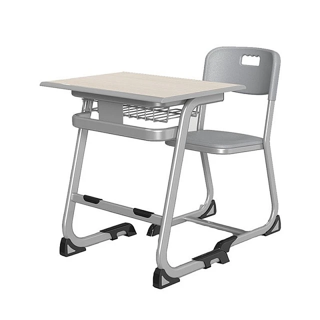 RFG Ergonomic Istudy School Desk and Chair, Gray Color, Class VIII to XII
