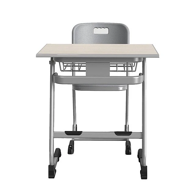 RFG Ergonomic Istudy School Desk and Chair, Gray Color, Class VIII to XII