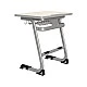RFG Ergonomic Istudy School Desk and Chair, Gray Color, Class VIII to XII