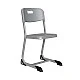 RFG Ergonomic Istudy School Desk and Chair, Gray Color, Class VIII to XII