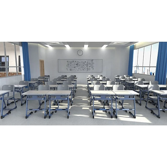 RFG Ergonomic Istudy School Desk and Chair, Gray Color, Class VIII to XII
