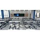 RFG Ergonomic Istudy School Desk and Chair, Gray Color, Class VIII to XII