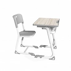 RFG Ергономичен Чин и стол Istudy White, от I до VIII клас