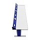 RFG Student table Flat, laboratory, 180 x 60 x 75 cm, blue-white
