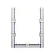 RFG Student table Flat, laboratory, 180 x 60 x 75 cm, blue-white