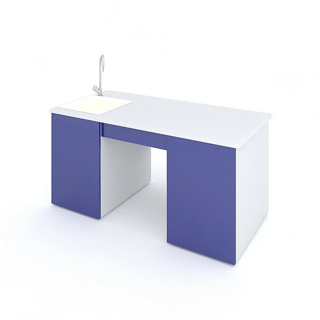RFG teacher’s table laboratory 160 x 70 x 75 cm blue/white