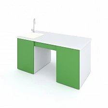 RFG teacher’s table laboratory 160 x 70 x 75 cm green/white