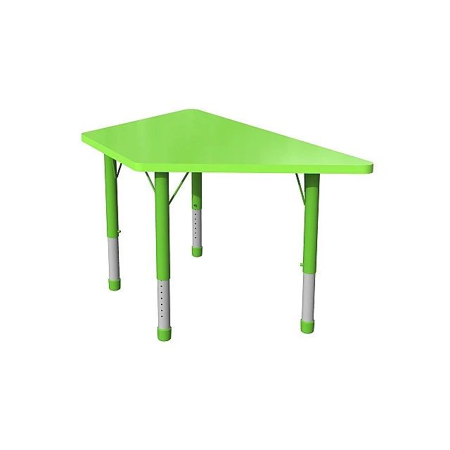 RFG school table Trapez height-adjustable 1200 x 600 x 370-620 mm green
