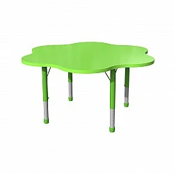RFG school table Flower height-adjustable 1200 x 1200 x 370-620 mm green