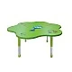 RFG school table Flower height-adjustable 1200 x 1200 x 370-620 mm green