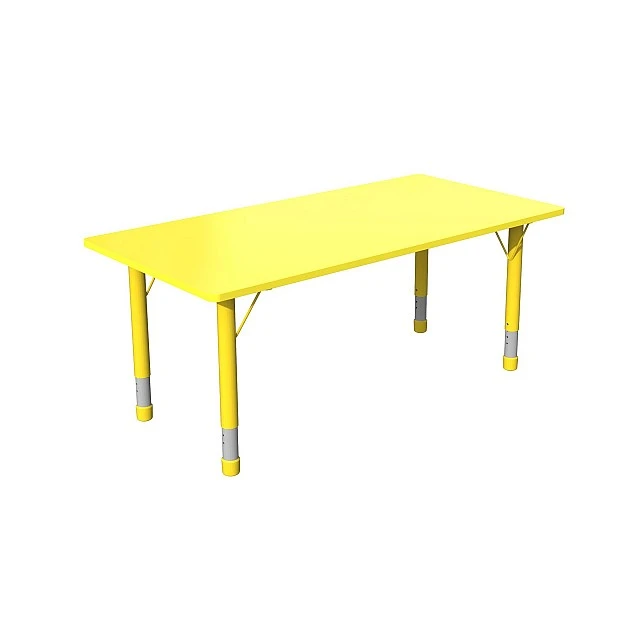 RFG school table Fresh height-adjustable 1200 x 600 x 370-620 mm yellow