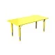 RFG school table Fresh height-adjustable 1200 x 600 x 370-620 mm yellow