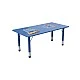 RFG school table Fresh height-adjustable 1200 x 600 x 370-620 mm blue