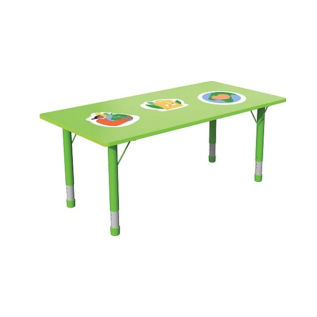 RFG Ученическа маса Fresh, с регулируема височина, 1200 х 600 х 370-620 mm, зелена