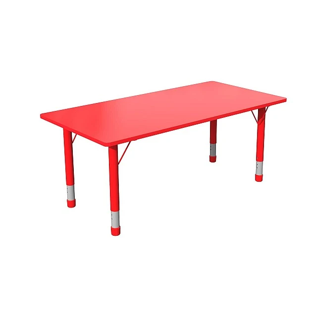 RFG school table Fresh height-adjustable 1200 x 600 x 370-620 mm red