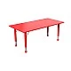RFG school table Fresh height-adjustable 1200 x 600 x 370-620 mm red