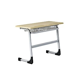 RFG school desk Edu double above 8th grade 1100 x 450 x 750 mm oak top grey metal