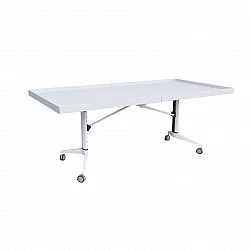 RFG mobile folding table Robotika 2000 x 1000 x 740 mm white
