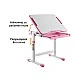 RFG ergonomic school desk and chair Ergo Tech B207 pink