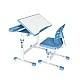 RFG ergonomic desk and chair Ergo Tech 403X blue