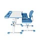 RFG ergonomic desk and chair Ergo Tech 403X blue