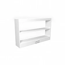 RFG Labo shelving top unit 1200 x 250 x 750 mm with power outlet