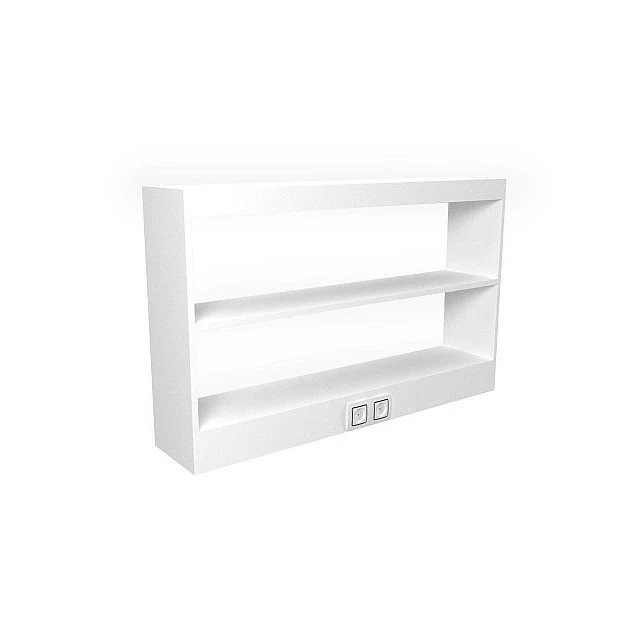 RFG Labo shelving top unit 1200 x 250 x 750 mm with power outlet