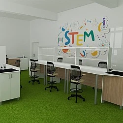RFG laboratory island Labo 4800 x 1200 x 1638 mm
