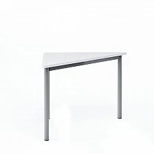 RFG school table Trapez 45 above 8th grade 650 x 1250 x 750 mm MDF white top grey metal