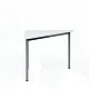 RFG school table Trapez 45 above 8th grade 650 x 1250 x 750 mm MDF white top grey metal