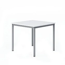 RFG school table Kare above 8th grade 800 x 800 x 750 mm white top grey metal