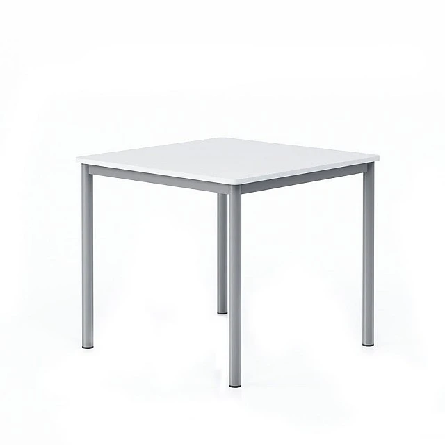 RFG school table Kare above 8th grade 800 x 800 x 750 mm white top grey metal