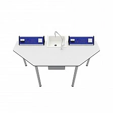 RFG chemistry and biology lab table Quin above 7th grade 170 x 70 x 75 cm blue/white