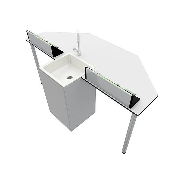 RFG chemistry and biology lab table Quin above 7th grade 170 x 70 x 75 cm blue/white