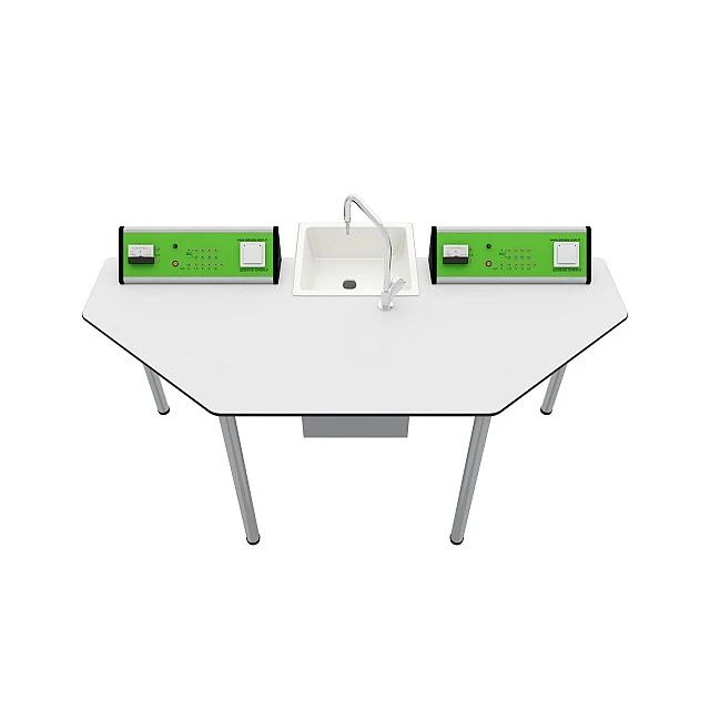 RFG chemistry and biology lab table Quin above 7th grade 170 x 70 x 75 cm green/white