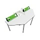 RFG chemistry and biology lab table Quin above 7th grade 170 x 70 x 75 cm green/white