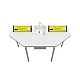 RFG chemistry and biology lab table Quin above 7th grade 170 x 70 x 75 cm yellow/white