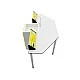 RFG chemistry and biology lab table Quin above 7th grade 170 x 70 x 75 cm yellow/white