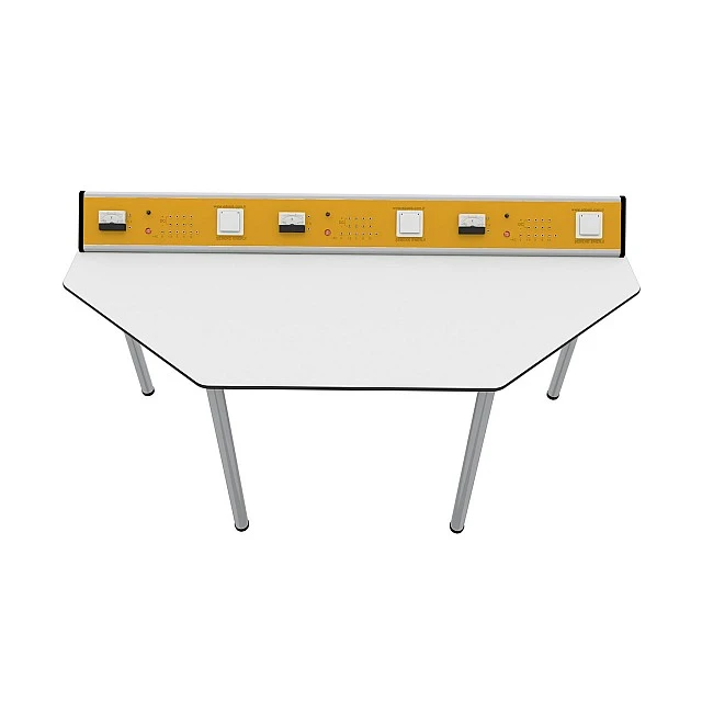 RFG physics lab table Quin above 7th grade 1700 x 700 x 750 mm yellow/white