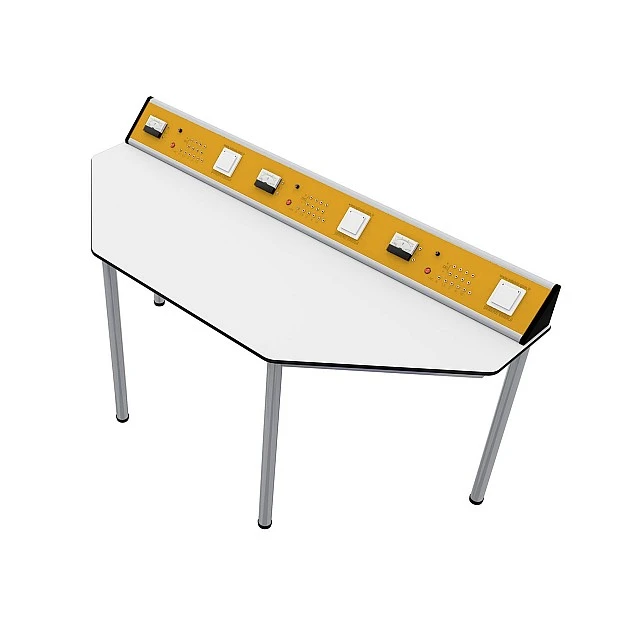 RFG physics lab table Quin above 7th grade 1700 x 700 x 750 mm yellow/white